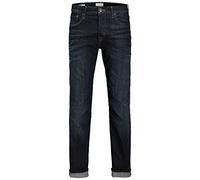 JACK & JONES Vaqueros Clark originales JOS 318 para hombre, Azul (Denim), 34W x 32L
