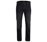 JACK & JONES Vaqueros para Hombre Fit Confort Mike Original JOS Cintura Media Básico, Color:Negro, Talla de pantalón:29W / 32L