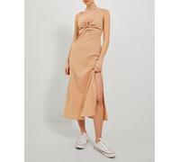 Jack & Jones Vestido cut out midi con tirantes finos. Beige 34 (XS)