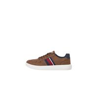 JACK & JONES Zapatillas deportivas bajas 'JFWJOHNSON' navy / cognac / rojo oscuro / blanco 45 navy / cognac / rojo oscuro / blanco