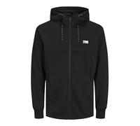 JACK & JONES Zip Hoodie Logo Zip Hoodie Black l Black L