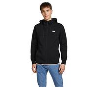 JACK & JONES Zip Hoodie Logo Zip Hoodie Black m Black M