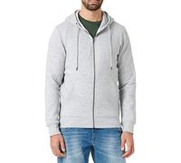 JACK & JONES Zip Hoodie Plain Zip Hoodie Light Grey Melange m Light Grey Melange M