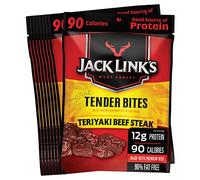 Jack Link's Premium Cuts Beef Steak Tender Bites, Teriyaki, 1.25 Ounce (Pack of 10)