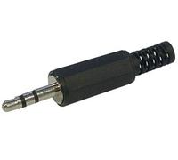 Jack Male 3.5 mm Stereo plástico negro