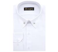 Jack Martin - Camisa con Cuello Pin - Camisas Formales de Corte Slim para Hombre (Oxford Blanco,XL)