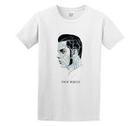 Jack Men's T-Shirt Unisex White Cotton Hip Hop Print tee Shirts M