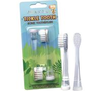 Jack N' Jill Kids Tickle Tooth Sonic Electric Toothbrush Replacement Heads, Extra Soft Bristles For Gentle Cleaning, Designed to Easily Attach to Sonic Electric Toothbrush - 1 x 2 Pack