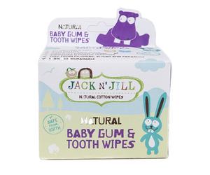 Jack n Jill Toallitas húmedas infantiles para encías y dientes (25 uds.)