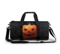 Jack-o'-Lantern - Bolsa de viaje vintage para gimnasio, para mujeres y hombres, bolsa de lona cilíndrica, bolsa de entrenamiento deportiva con correa para el hombro