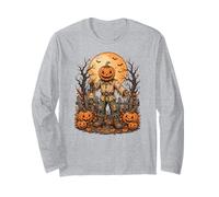 Jack O Lantern Espantapájaros Arte gótico de la Luna de Manga Larga
