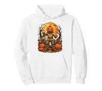Jack O Lantern Espantapájaros Arte gótico de la Luna de Sudadera con Capucha