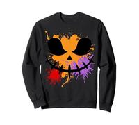 Jack O Lantern Face Pumpkin Colorful Hallowen Costume Funny Sudadera