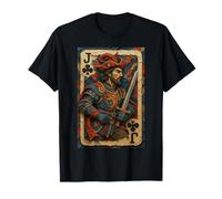 Jack of Clubs Warrior Knight Medieval Fantasy Lucky Poker Camiseta