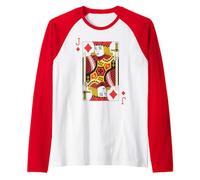 Jack of Diamonds | Royal Flush Group - Juego de Cartas Camiseta Manga Raglan