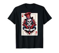 Jack of Hearts: Bufón gótico de Calavera Camiseta