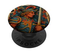 Jack of Spade Playing Card Paper Cut Lucky Poker PopSockets PopGrip Adhesivo