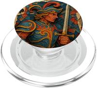 Jack of Spade Playing Card Paper Cut Lucky Poker PopSockets PopGrip para MagSafe