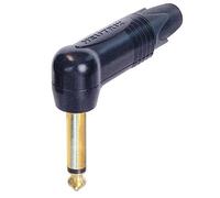 Jack plug 90° 6.35 mm 2P