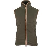 Jack Pyke Countryman Fleece Gilet Cremallera Hombre Pesca Cuello Alto Dark Olive