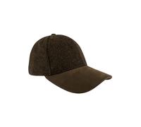JACK PYKE Gorra de béisbol totalmente forrada con patrón de espiga marrón, marrón, Talla única