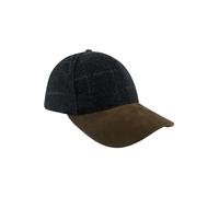 JACK PYKE Lowland Tweed & Brown Peak Gorra de béisbol, azul marino, Talla única
