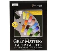Jack Richeson Gris Asuntos Papel Paleta, 12 por 40,64 cm, 50 Hojas