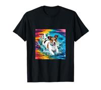 Jack Russel Terrier en colores de agua coloridos Camiseta