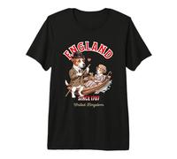 Jack-Russel-Terrier Perros Pareja Cita Muy Querido en Barco Inglaterra Camiseta Premium