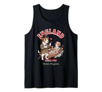 Jack-Russel-Terrier Perros Pareja Cita Muy Querido en Barco Inglaterra Camiseta sin Mangas