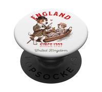 Jack-Russel-Terrier Perros Pareja Cita Muy Querido en Barco Inglaterra PopSockets PopGrip Adhesivo
