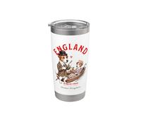 Jack-Russel-Terrier perros pareja cita muy querido en barco Inglaterra Vaso térmico de acero inoxidable de doble pared