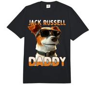 Jack Russell Daddy Papá Día del Padre Jack Russell Terrier Comfort Colors Adult Heavyweight T-Shirt