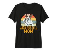 Jack Russell Dog Mom Retro Vintage Funny Dog Lovers & Dueños Camiseta Premium