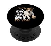 Jack Russell Dueño del Perro T Gassi Ropa Jack Russell PopSockets PopGrip Adhesivo