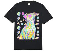Jack Russell - Gafas de Sol con Corazones, Conchas Marinas, Verano costero Comfort Colors Adult Heavyweight T-Shirt