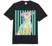 Jack Russell - Gafas de Sol con Corazones y Rayas costeras de Verano Comfort Colors Adult Heavyweight T-Shirt