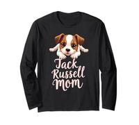 Jack Russell Mamá Perro Jack Russell Terrier Mama Cute Puppy Manga Larga