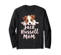 Jack Russell Mamá Perro Jack Russell Terrier Mama Cute Puppy Manga Larga