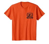 Jack Russell Mom - con Bandera y Corona de Espiga en el Pecho Camiseta, Niños, Naranja, 6 años