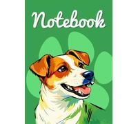 Jack Russell Notebook: Cute Lined Journal for Dog Lovers (Green Cover): 150 Pages with Adorable Jack Russell Graphics - Great Gift for Jack Russell Fans