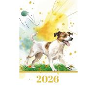 Jack Russell Planner For 2026 - One Week To Two Pages - A5 Diary: 200 Pages To Organise Your Life - Colourful Schnauzers On 200 Pages