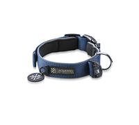 Jack & Russell Premium Collar de Perro Luna Reflectante y Neopreno Acolchado Collar de Perro Varios tamaños y Colores (Circunferencia del Cuello L (43-58 cm), Azul)