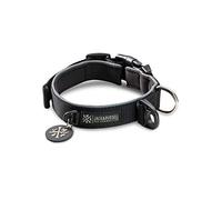 Jack & Russell Premium Collar de Perro Luna Reflectante y Neopreno Acolchado Collar de Perro Varios tamaños y Colores (Circunferencia del Cuello L (43-58 cm), Negro)