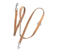 Jack & Russell Premium Grasa de Cuero para Perros Travis 2,0m - Travis (Marrón Claro)