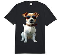 Jack Russell Terrier con Gafas de Sol Amante Jack Russells Comfort Colors Adult Heavyweight T-Shirt