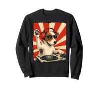 Jack Russell Terrier, DJ, música house, retro, amante de los perros Sudadera