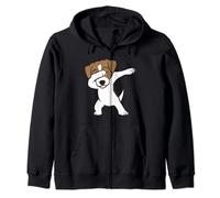 Jack Russell Terrier Dog El toque de Jack Russell Sudadera con Capucha