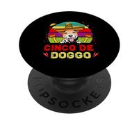 Jack Russell Terrier Dog For Cinco de Mayo Sombrero PopSockets PopGrip Adhesivo