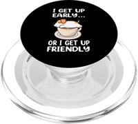 Jack Russell Terrier Dog I Get Up Early Coffee Puppy Dogs PopSockets PopGrip para MagSafe